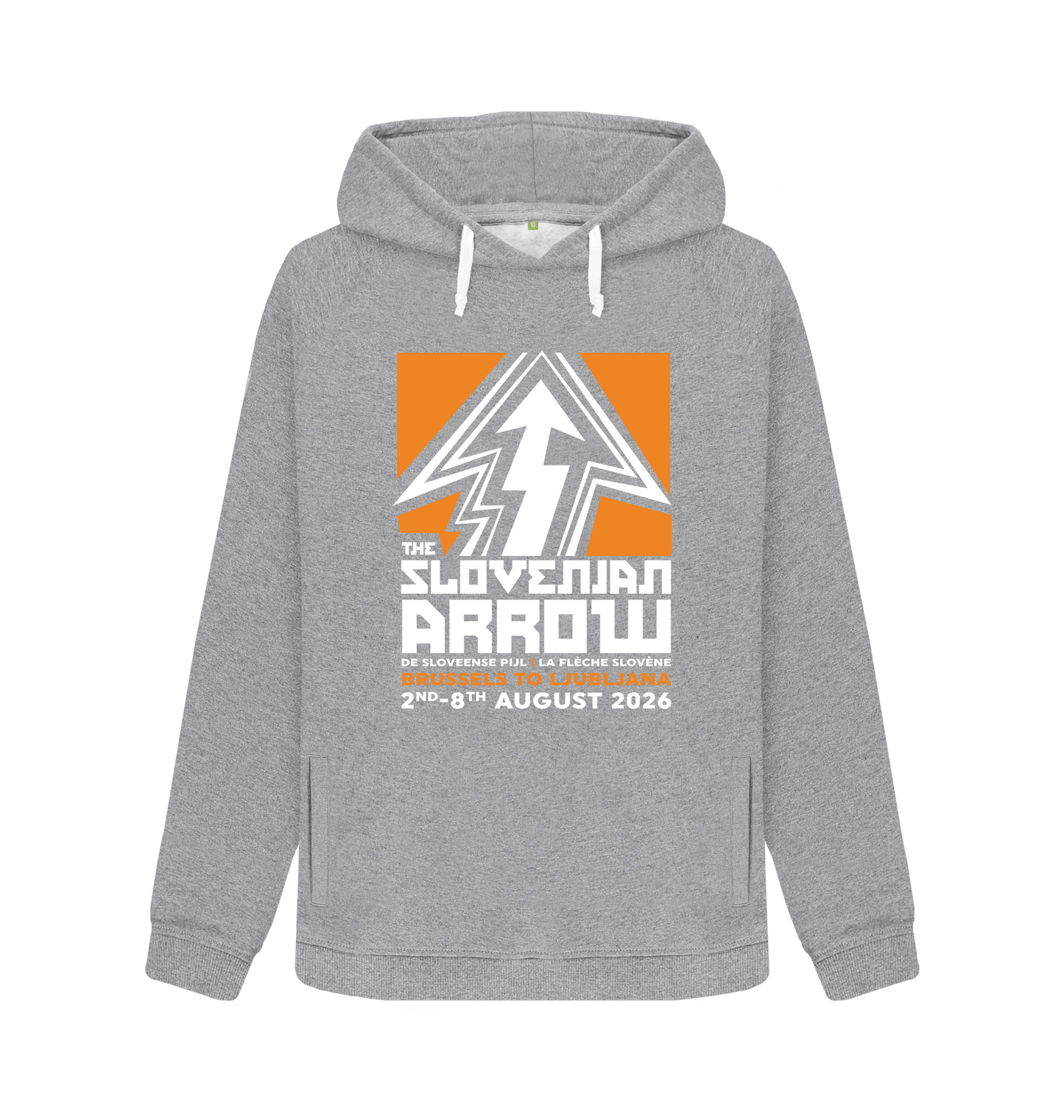 Athletic Grey Printed Sweater Front