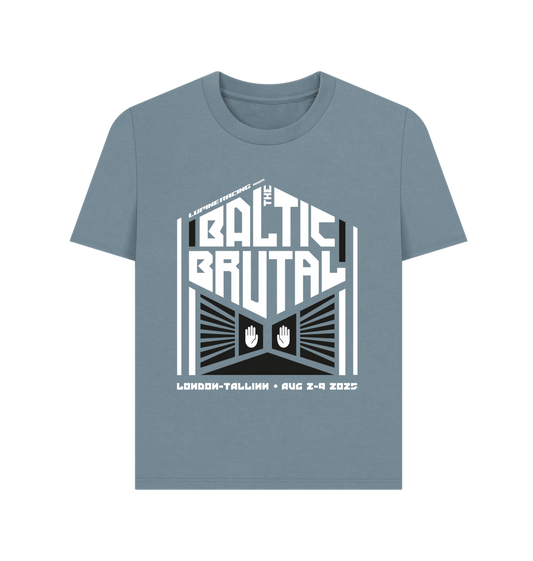 Stone Blue Printed T-shirt