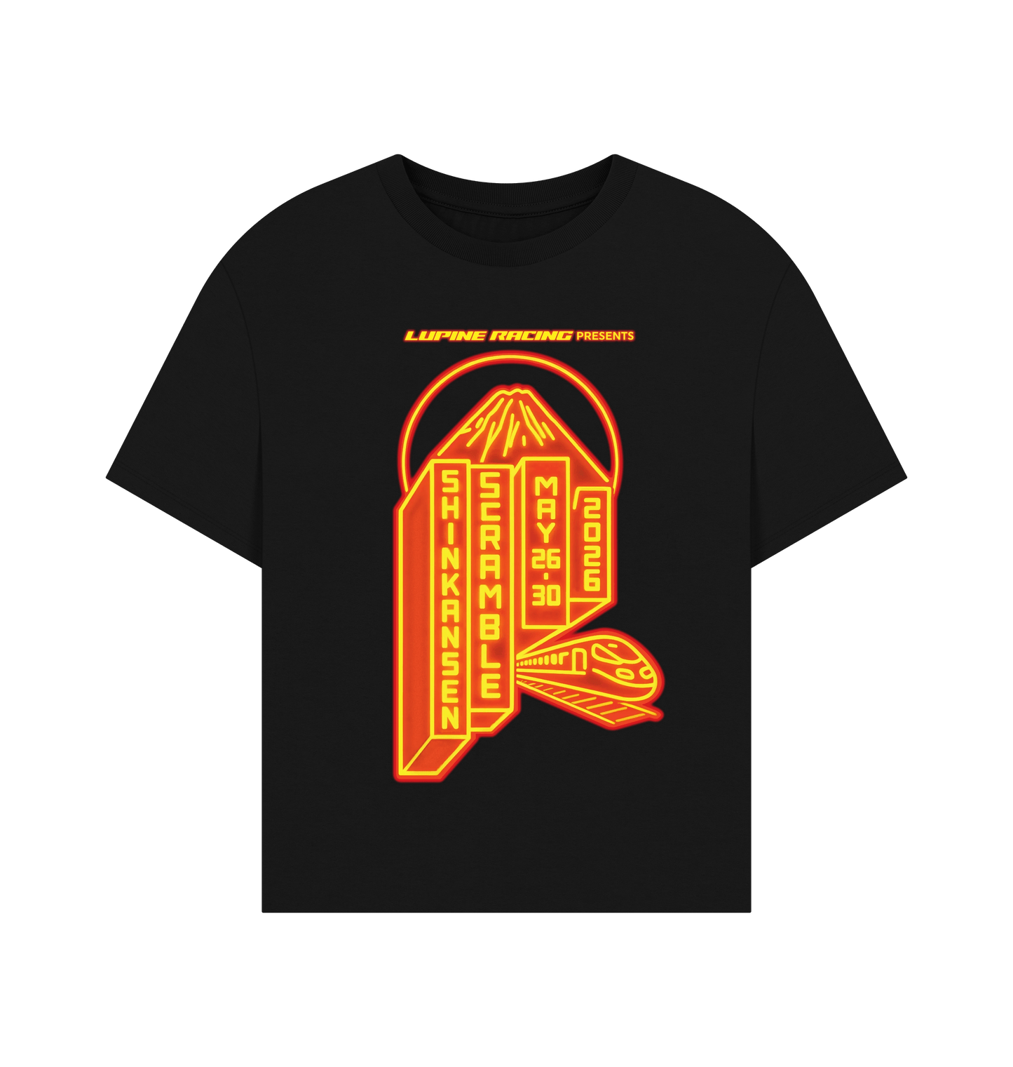 Black Printed T-shirt Front