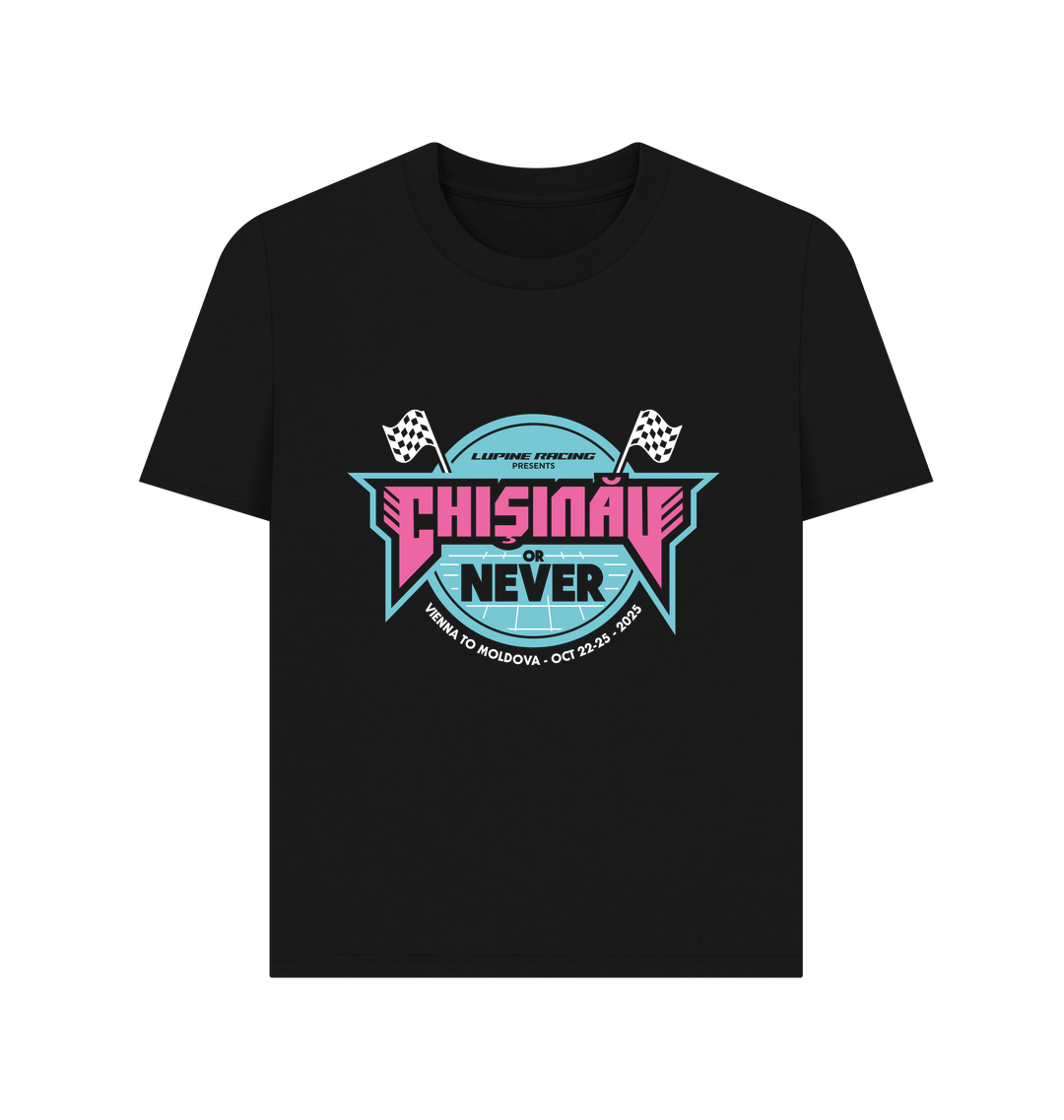 Black Printed T-shirt Front