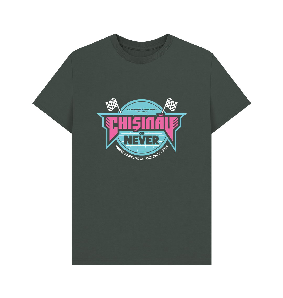 Dark Grey Printed T-shirt Front