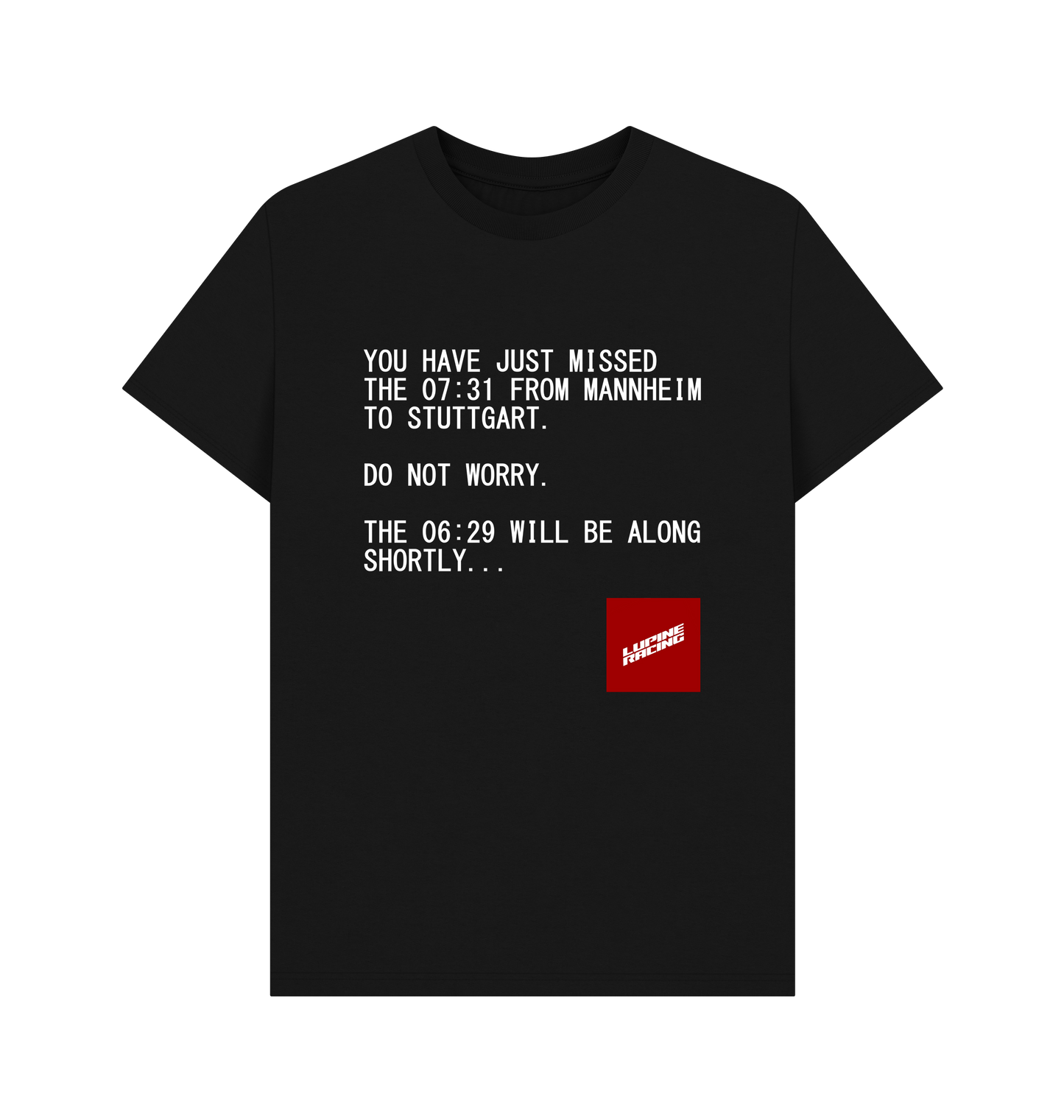 Black Printed T-shirt Front