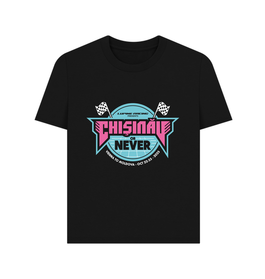 Black Printed T-shirt Front