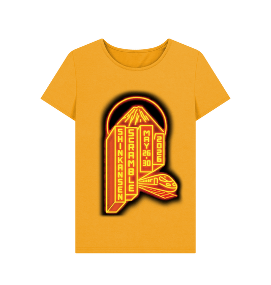 Mustard Printed T-shirt Front