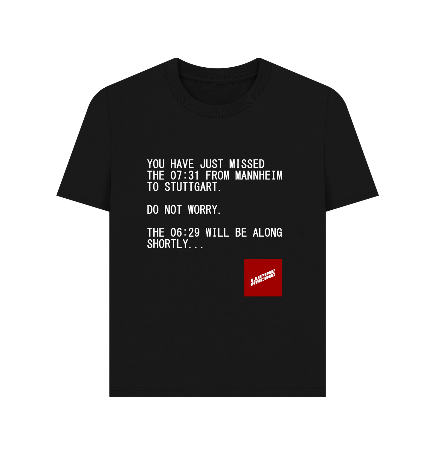 Black Printed T-shirt Front