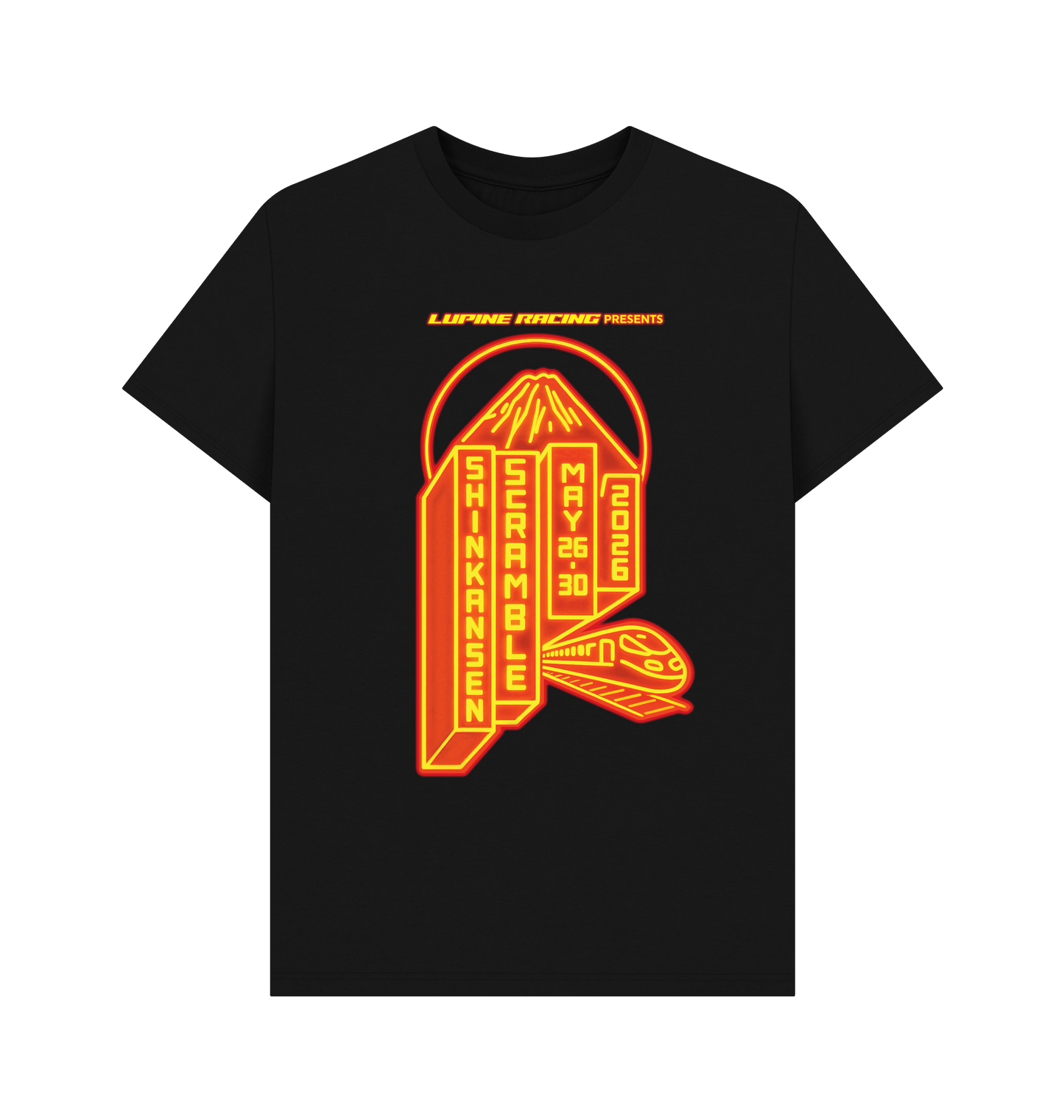 Black Printed T-shirt Front