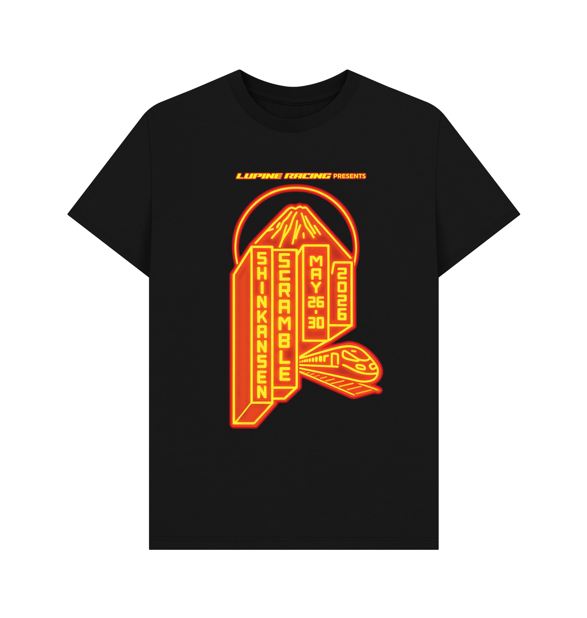 Black Printed T-shirt Front