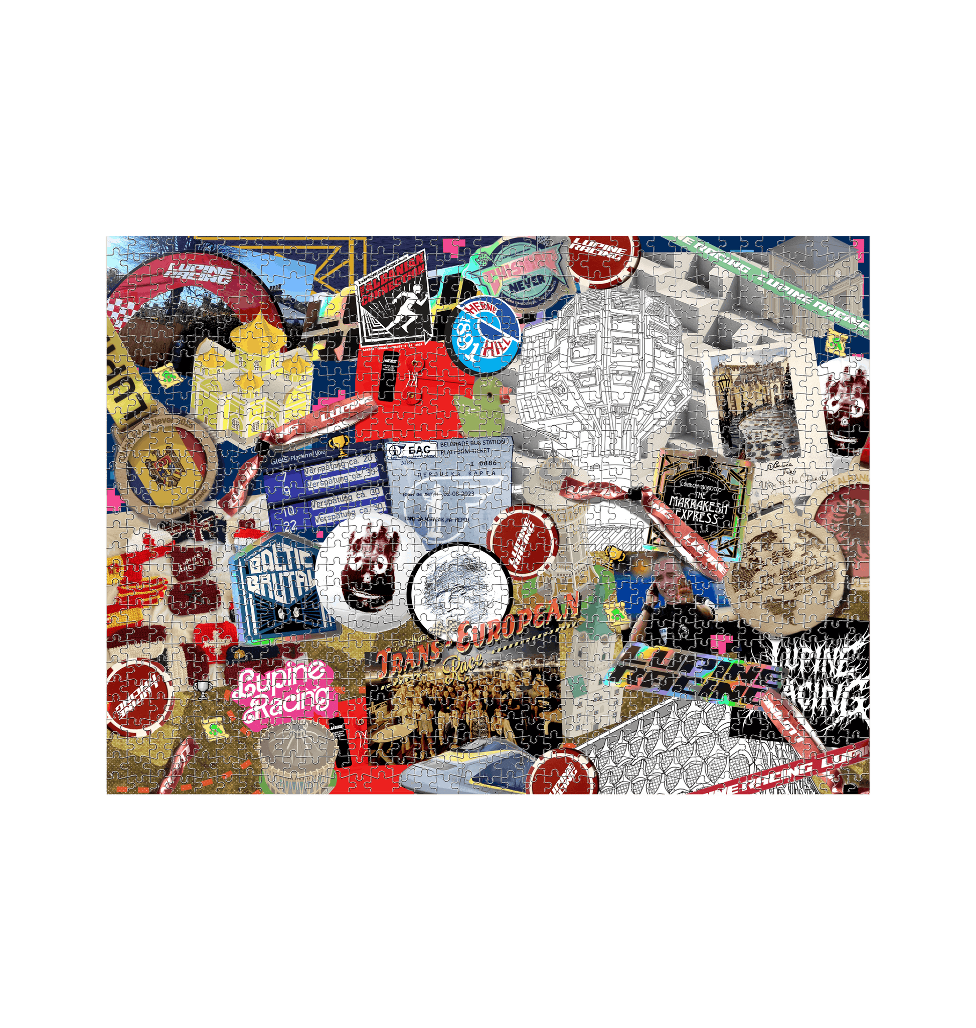 White Jigsaw Puzzles Front