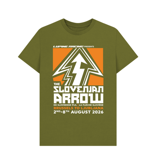 Moss Green Printed T-shirt Front