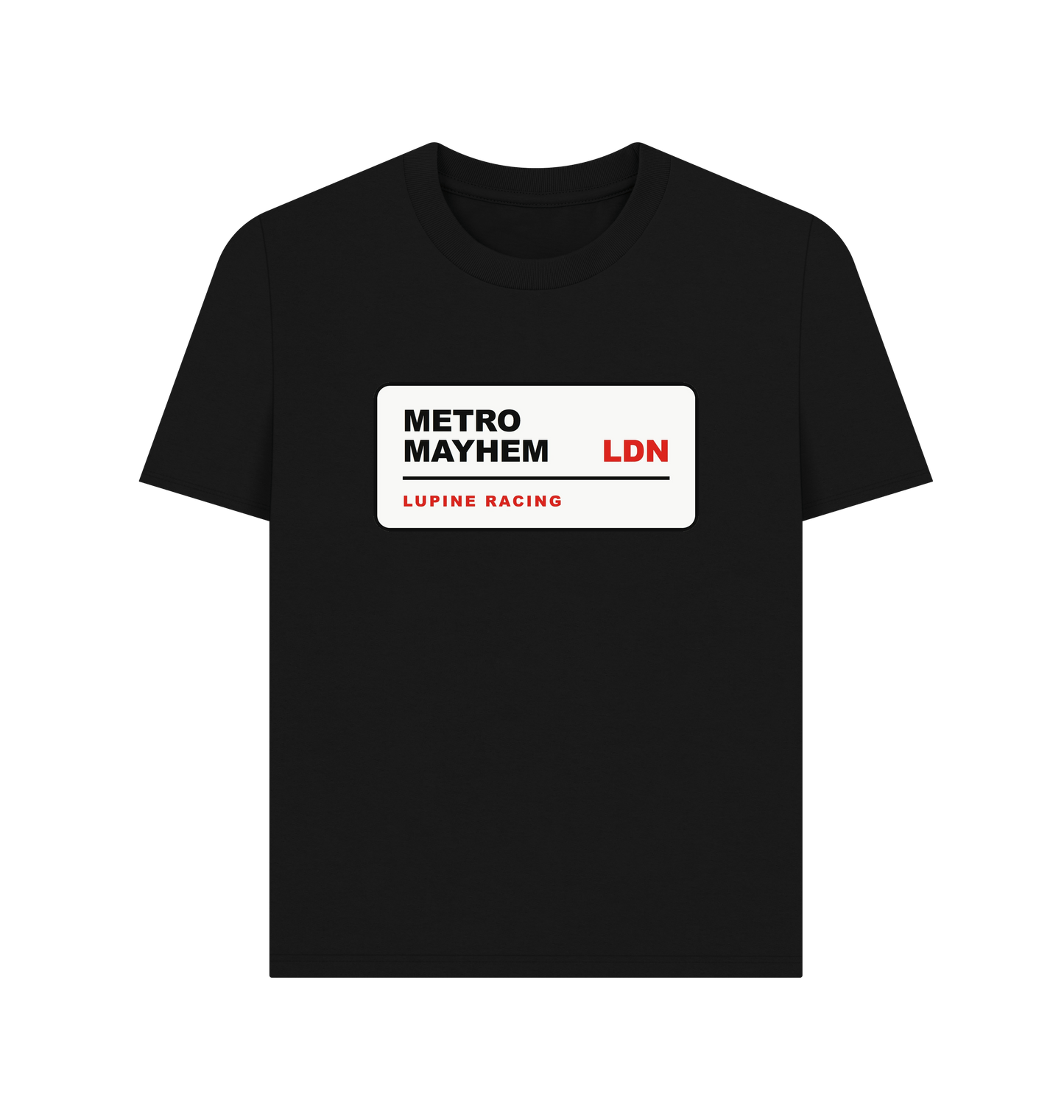 Black Printed T-shirt Front