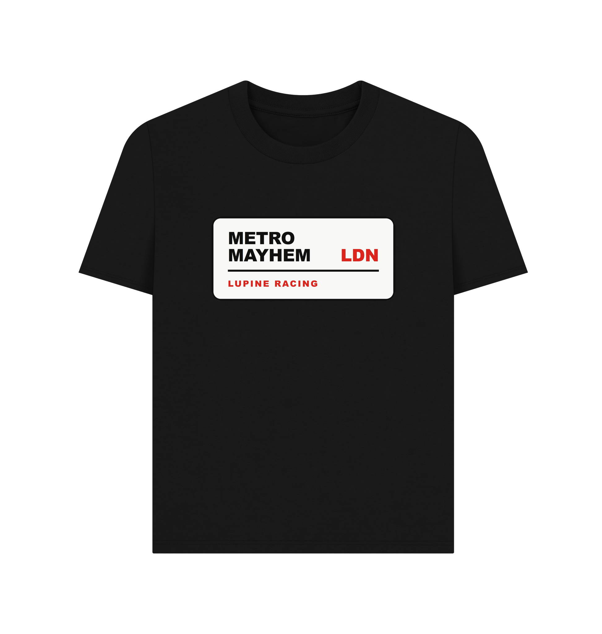 Black Printed T-shirt Front
