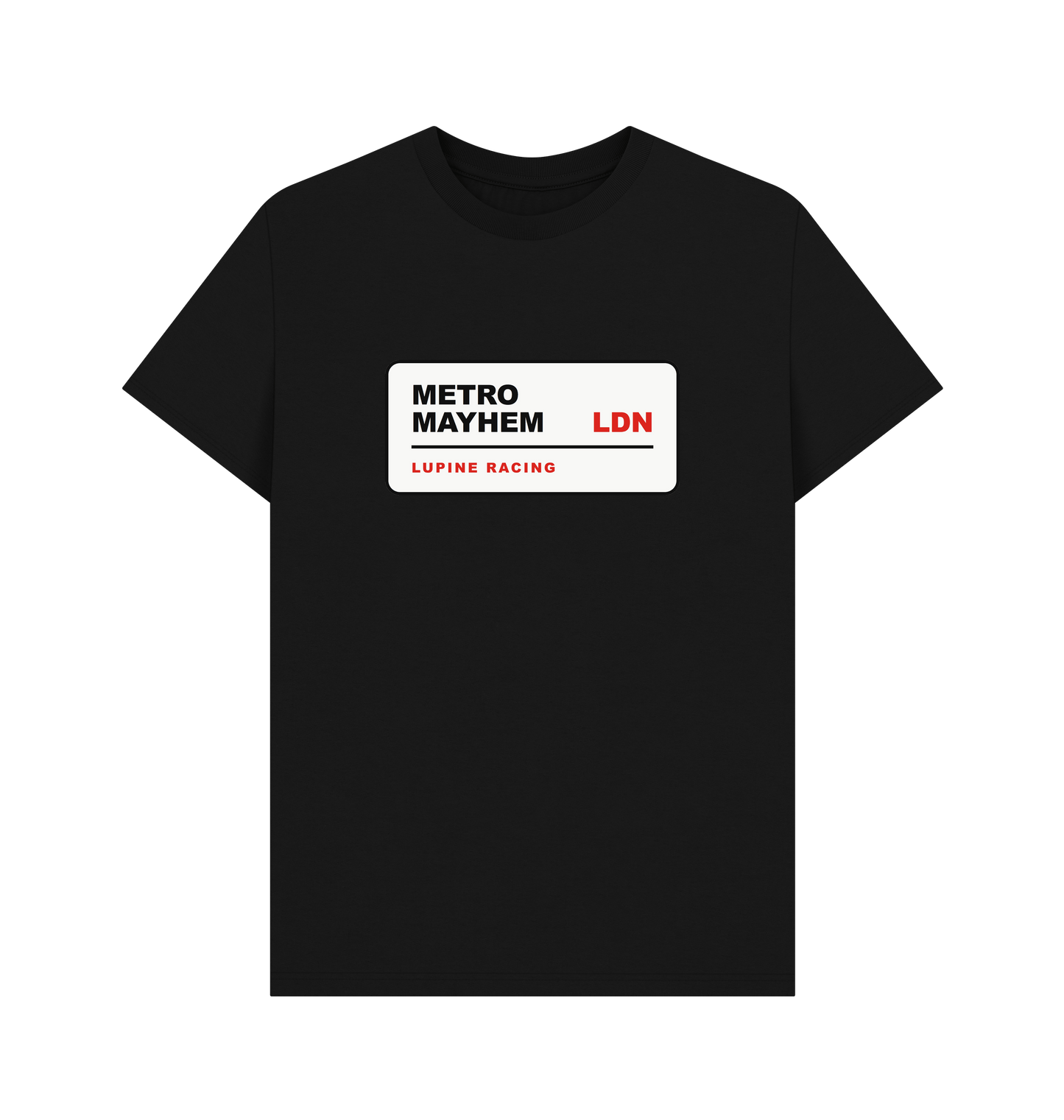 Black Printed T-shirt Front