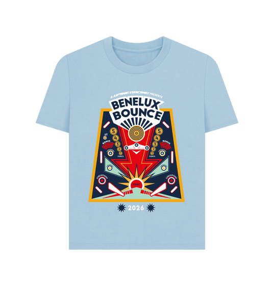 Milky Blue Printed T-shirt Front