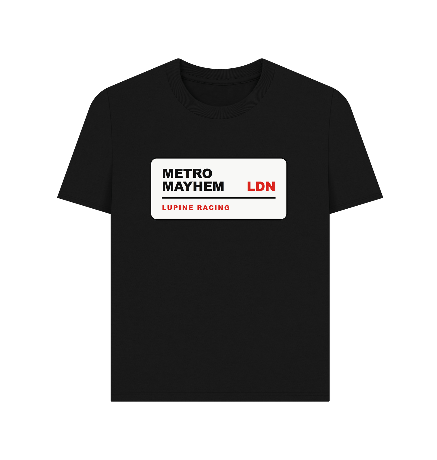 Black Printed T-shirt Front